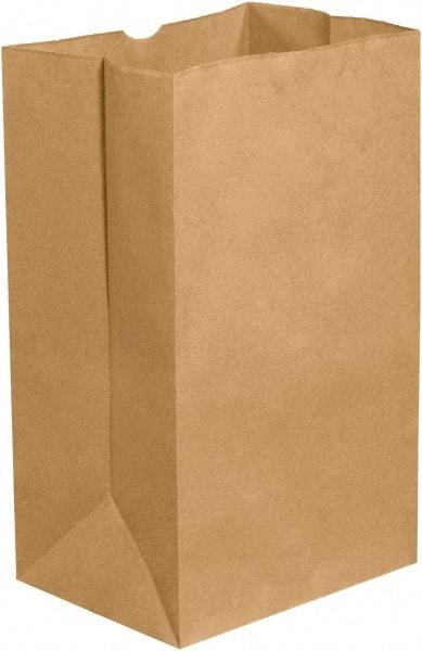 Made in USA - Kraft Grocery Bag - 12 x 7 x 17, Kraft - Makers Industrial Supply