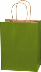 Made in USA - Kraft Grocery Bag - 8 x 4-1/2 x 10-1/4, Green Tea - Makers Industrial Supply