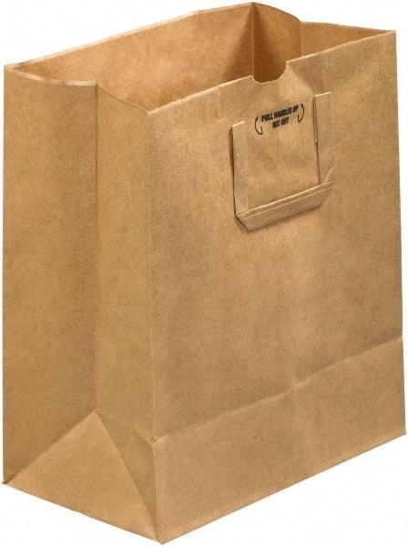 Made in USA - Kraft Grocery Bag - 12 x 7 x 14, Kraft - Makers Industrial Supply