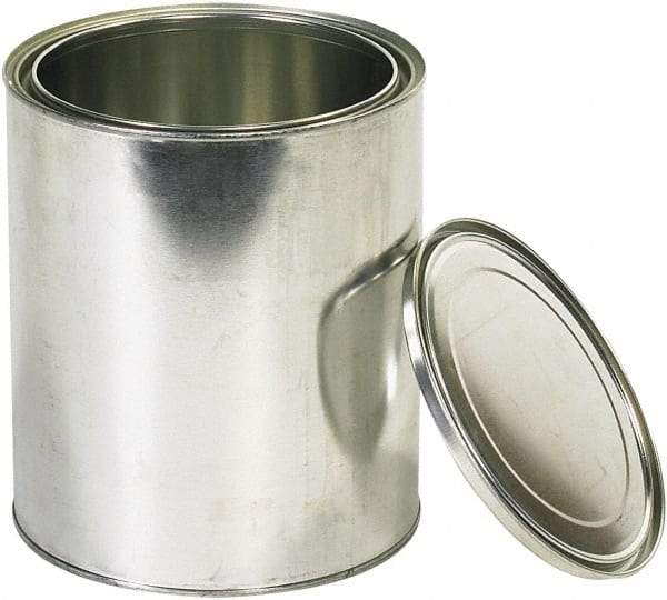 Value Collection - 1 Gal Gray Cylinder Metal Can - 10" High - Makers Industrial Supply