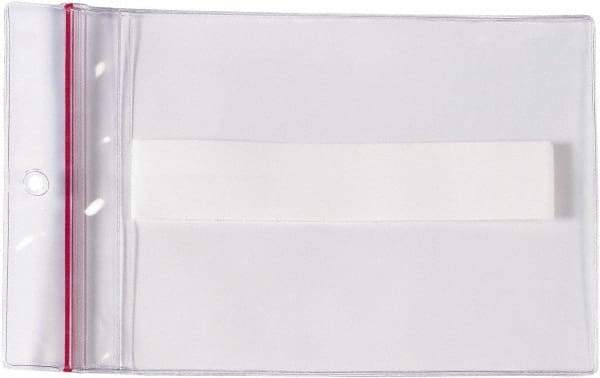 Superscan - 25 Piece Clear Press-On Vinyl Envelope - 4" High x 6" Wide - Makers Industrial Supply