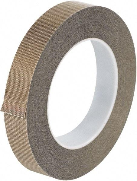 Made in USA - 36 Yd Long x 3/4" Wide, Brown Silicone PTFE Tape - 3 mil Thick - Makers Industrial Supply