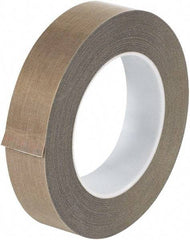 Made in USA - 18 Yd Long x 1" Wide, Brown Silicone PTFE Tape - 10 mil Thick - Makers Industrial Supply