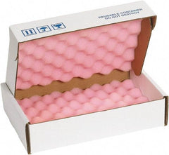 Made in USA - 12" Long x 8" Wide, Antistatic Foam Shippers - Pink & White, Standard Grade - Makers Industrial Supply