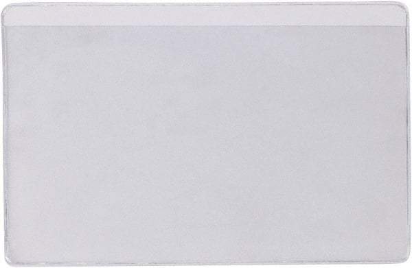 Superscan - 50 Piece Clear Press-On Vinyl Envelope - 4" High x 6" Wide - Makers Industrial Supply