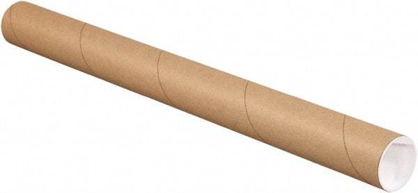 Made in USA - 2" Diam x 26" Long Round Kraft Mailing Tubes - 1 Wall, Kraft (Color) - Makers Industrial Supply