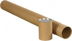 Made in USA - 4" Diam x 36" Long Round Telescoping Mailing Tubes - 2 Walls, Kraft (Color) - Makers Industrial Supply