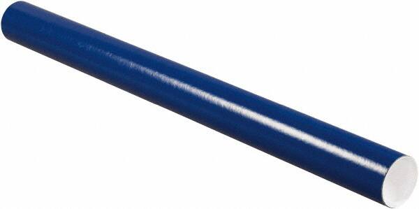 Made in USA - 3" Diam x 36" Long Round Colored Mailing Tubes - 1 Wall, Blue - Makers Industrial Supply