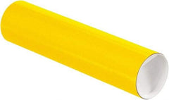 Made in USA - 3" Diam x 12" Long Round Colored Mailing Tubes - 1 Wall, Yellow - Makers Industrial Supply