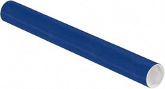 Made in USA - 2" Diam x 18" Long Round Colored Mailing Tubes - 1 Wall, Blue - Makers Industrial Supply