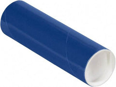 Made in USA - 2" Diam x 6" Long Round Colored Mailing Tubes - 1 Wall, Blue - Makers Industrial Supply