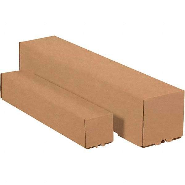 Made in USA - 5" Diam x 48" Long Square Square Mailing Tubes - 1 Wall, Kraft (Color) - Makers Industrial Supply