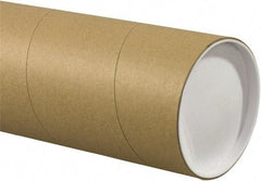 Made in USA - 5" Diam x 30" Long Round Jumbo Mailing Tubes - 1 Wall, Kraft (Color) - Makers Industrial Supply