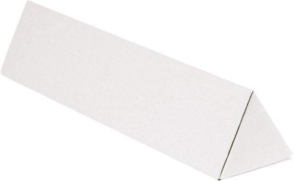 Made in USA - 3" Diam x 24" Long Corrugated Triangular Mailing Tube - 1 Wall, White - Makers Industrial Supply