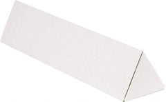 Made in USA - 3" Diam x 24" Long Corrugated Triangular Mailing Tube - 1 Wall, White - Makers Industrial Supply