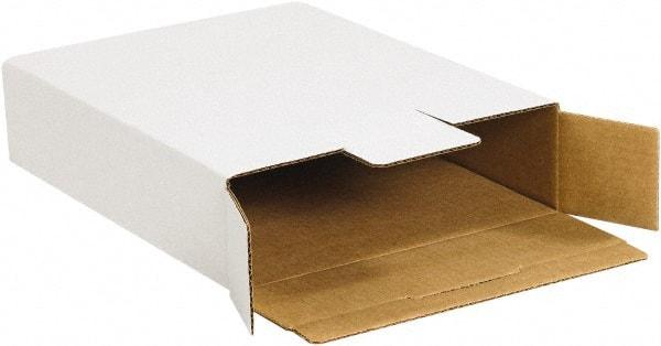 Made in USA - 11-5/8" Wide x 12-1/8" Long x 2-5/8" High Rectangle Crush Proof Mailers - 1 Wall, White - Makers Industrial Supply