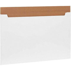 Made in USA - 24" Wide x 36" Long x 2-1/2" High Rectangle Crush Proof Mailers - 1 Wall, White - Makers Industrial Supply