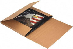 Made in USA - 26" Wide x 38" Long x 6" High Rectangle Crush Proof Mailers - 1 Wall, Kraft (Color) - Makers Industrial Supply