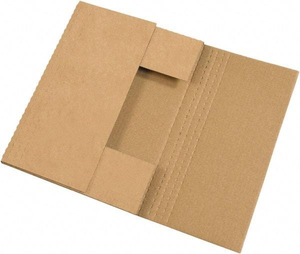 Made in USA - 12" Wide x 18" Long x 2" High Rectangle Crush Proof Mailers - 1 Wall, Kraft (Color) - Makers Industrial Supply