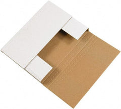 Made in USA - 6-1/2" Wide x 9-1/2" Long x 2" High Rectangle Crush Proof Mailers - 1 Wall, White - Makers Industrial Supply