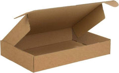 Made in USA - 12" Wide x 19" Long x 3" High Rectangle Crush Proof Mailers - 1 Wall, Kraft (Color) - Makers Industrial Supply