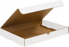 Made in USA - 11-1/8" Wide x 15-1/8" Long x 2" High Rectangle Crush Proof Mailers - 1 Wall, White - Makers Industrial Supply