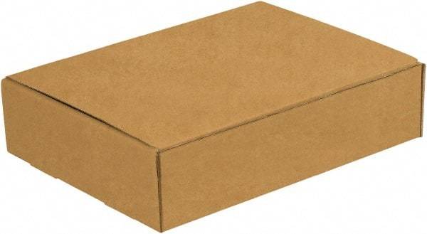 Made in USA - 9" Wide x 12" Long x 4" High Rectangle Crush Proof Mailers - 1 Wall, Kraft (Color) - Makers Industrial Supply