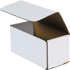 Made in USA - 4" Wide x 10" Long x 4" High Rectangle Crush Proof Mailers - 1 Wall, White - Makers Industrial Supply