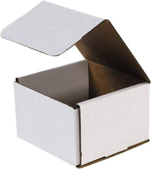 Made in USA - 7" Wide x 7" Long x 4" High Rectangle Crush Proof Mailers - 1 Wall, White - Makers Industrial Supply