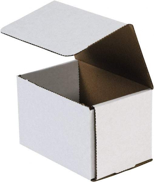 Made in USA - 8" Wide x 10" Long x 5" High Rectangle Crush Proof Mailers - 1 Wall, White - Makers Industrial Supply