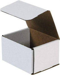 Made in USA - 7" Wide x 8" Long x 6" High Rectangle Crush Proof Mailers - 1 Wall, White - Makers Industrial Supply