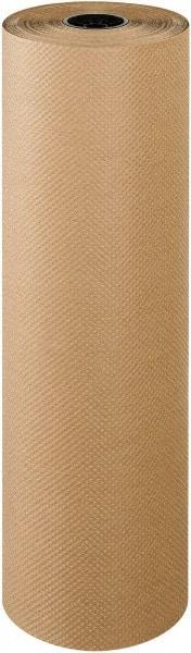 Made in USA - 300' Long x 36" Wide Roll of Indented Kraft Paper - 60 Lb Paper Weight - Makers Industrial Supply