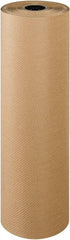 Made in USA - 300' Long x 36" Wide Roll of Indented Kraft Paper - 60 Lb Paper Weight - Makers Industrial Supply