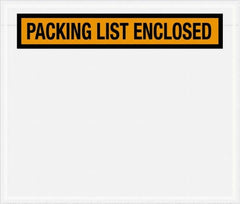 Value Collection - 1,000 Piece, 6-1/2" Long x 5" Wide, Packing List Envelope - Packing List Enclosed, Orange - Makers Industrial Supply