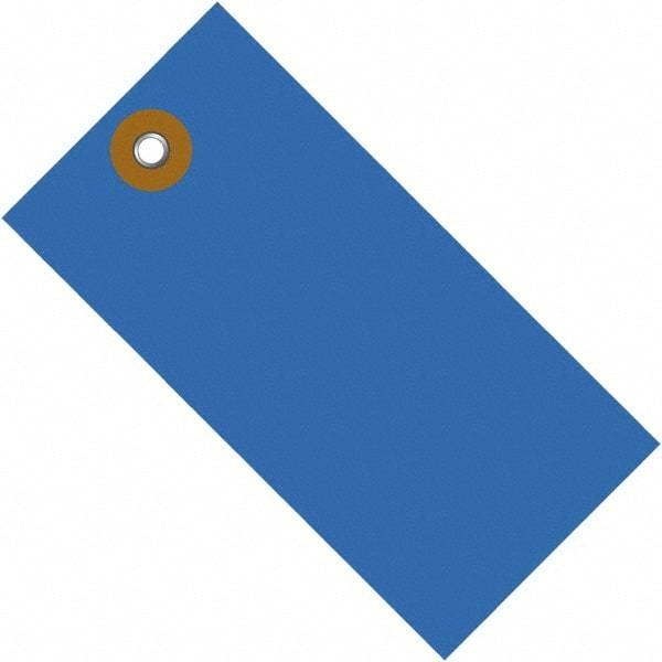 Dupont - 3-3/4" High x 1-7/8" Long, Safety & Facility Blank Tag - Blue Spunbonded Olefin - Makers Industrial Supply