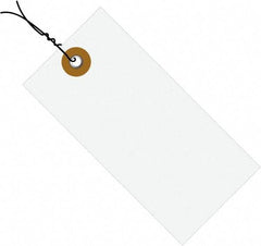 Dupont - 5-3/4" High x 2-7/8" Long, Safety & Facility Blank Tag - White Spunbonded Olefin - Makers Industrial Supply