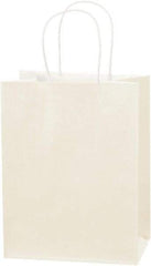 Made in USA - Kraft Grocery Bag - 8 x 4-1/2 x 10-1/4, French Vanilla - Makers Industrial Supply