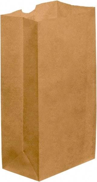 Made in USA - Kraft Grocery Bag - 6 x 3-5/8 x 11, Kraft - Makers Industrial Supply