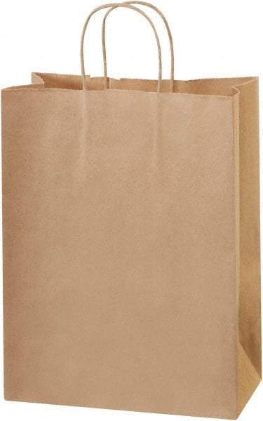 Made in USA - Kraft Grocery Bag - 10 x 5 x 13, Kraft - Makers Industrial Supply