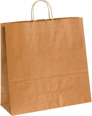 Made in USA - Kraft Grocery Bag - 16 x 6 x 15-3/4, Kraft - Makers Industrial Supply