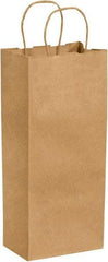 Made in USA - Kraft Grocery Bag - 5-1/4 x 3-1/4 x 13, Kraft - Makers Industrial Supply