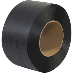 Made in USA - 9,000' Long x 1/2" Wide, Coil Case Polypropylene Strapping - 300 Lb Capacity, 0.015" Thick - Makers Industrial Supply