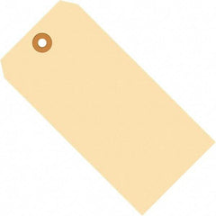 Made in USA - 2-3/4" High x 1-3/8" Long, Safety & Facility Blank Tag - Manila Cardstock - Makers Industrial Supply