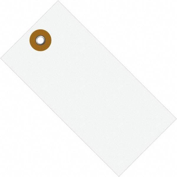 Dupont - 5-1/4" High x 2-5/8" Long, Safety & Facility Blank Tag - White Spunbonded Olefin - Makers Industrial Supply