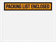 Value Collection - 1,000 Piece, 4-1/2" Long x 6" Wide, Packing List Envelope - Packing List Enclosed, Orange - Makers Industrial Supply