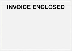 Value Collection - 1,000 Piece, 7" Long x 5" Wide, Packing List Envelope - Invoice Enclosed, Clear - Makers Industrial Supply