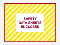 Value Collection - 1,000 Piece, 4-1/2" Long x 6" Wide, Packing List Envelope - Material Safety Data Sheets Enclosed, Printed & Clear - Makers Industrial Supply