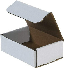 Made in USA - 5" Wide x 6" Long x 2" High Rectangle Crush Proof Mailers - 1 Wall, White - Makers Industrial Supply