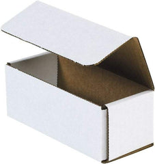 Made in USA - 5" Wide x 10" Long x 4" High Rectangle Crush Proof Mailers - 1 Wall, White - Makers Industrial Supply