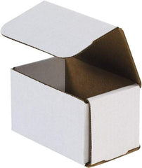 Made in USA - 7" Wide x 7" Long x 5" High Rectangle Crush Proof Mailers - 1 Wall, White - Makers Industrial Supply